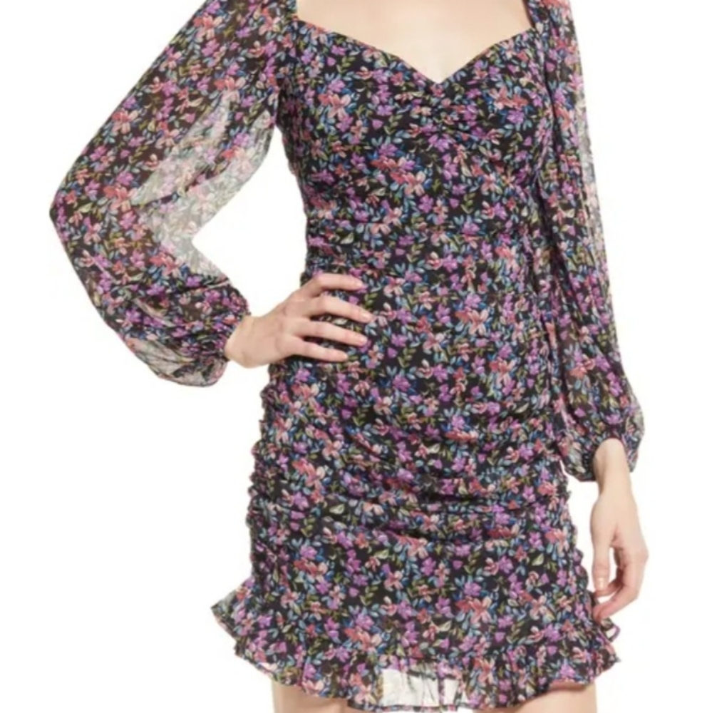 All in favor midi floral dress size medium